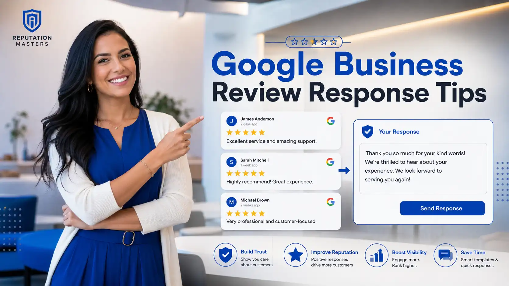 Google Business Profile review management and response guide.