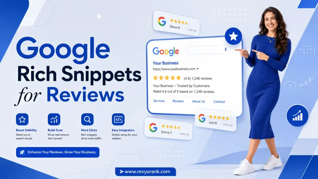 Google Rich Snippets for Reviews showing star ratings in search results