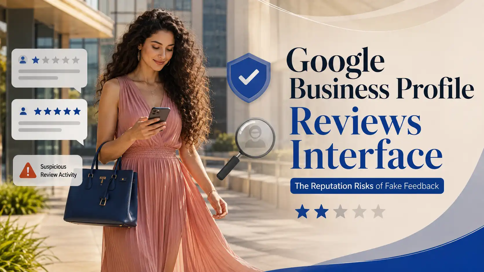Real screenshot showing a Google Business Profile review interface.