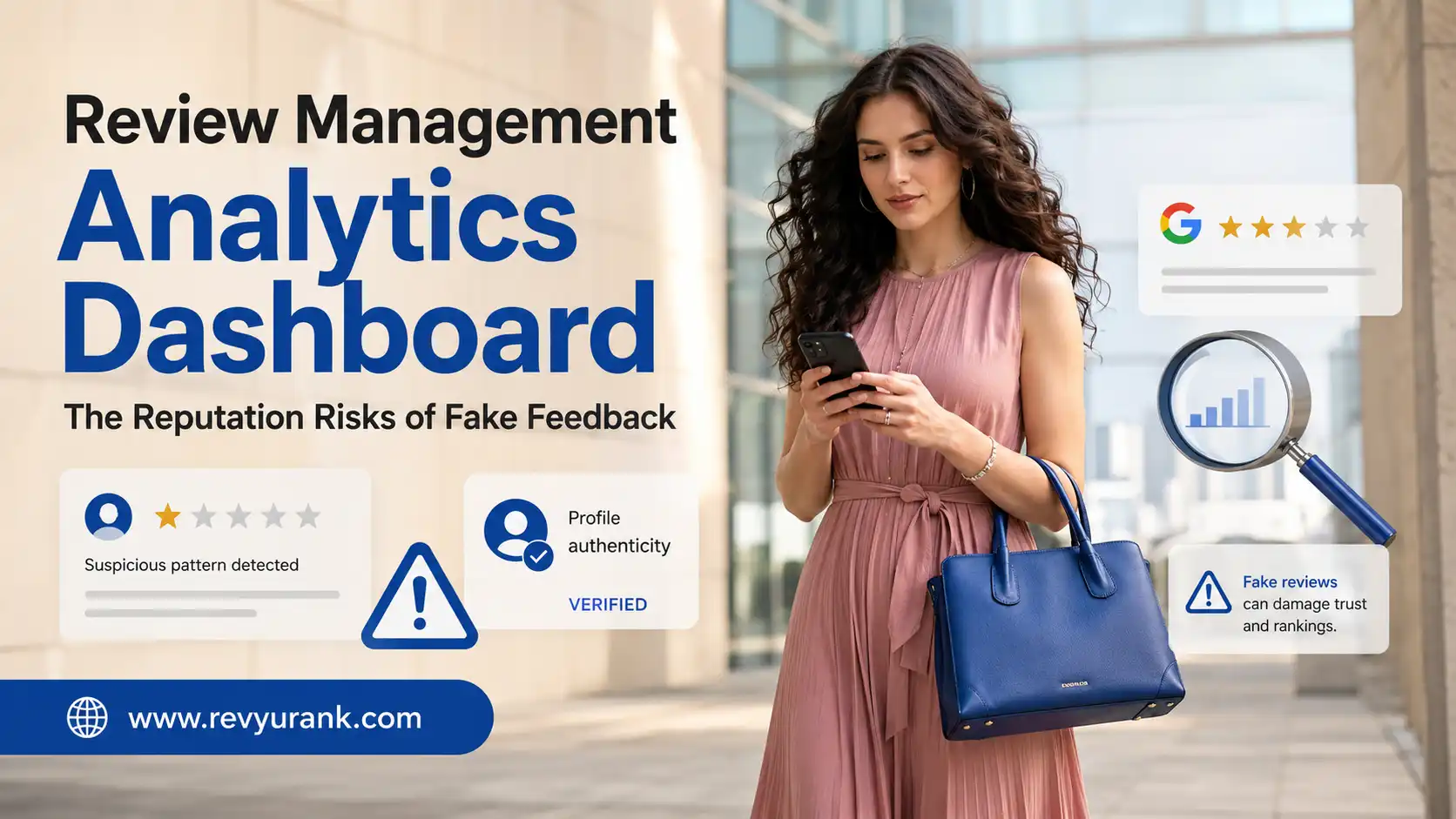 Real screenshot of a review analytics and management dashboard.