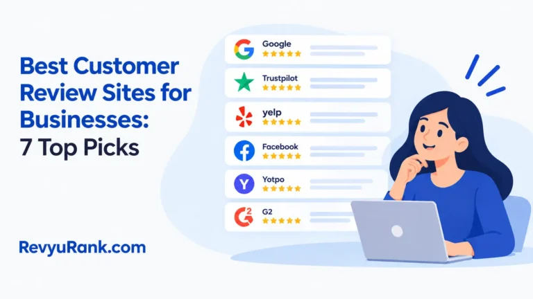 Overview of the 7 best customer review sites for businesses to build online trust