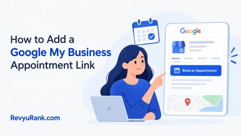 How to add a Google My Business appointment link step by step guide