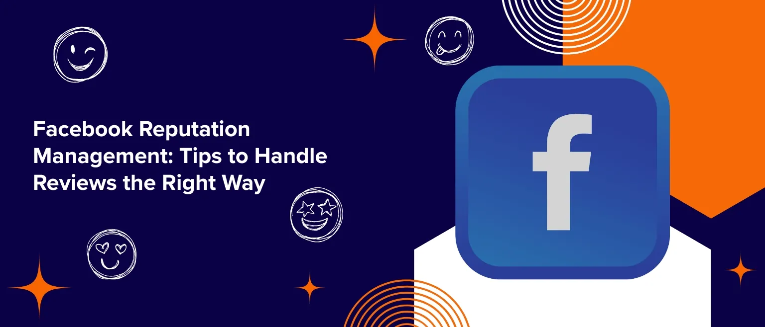 Manager monitoring Facebook comments and customer feedback at a business desk