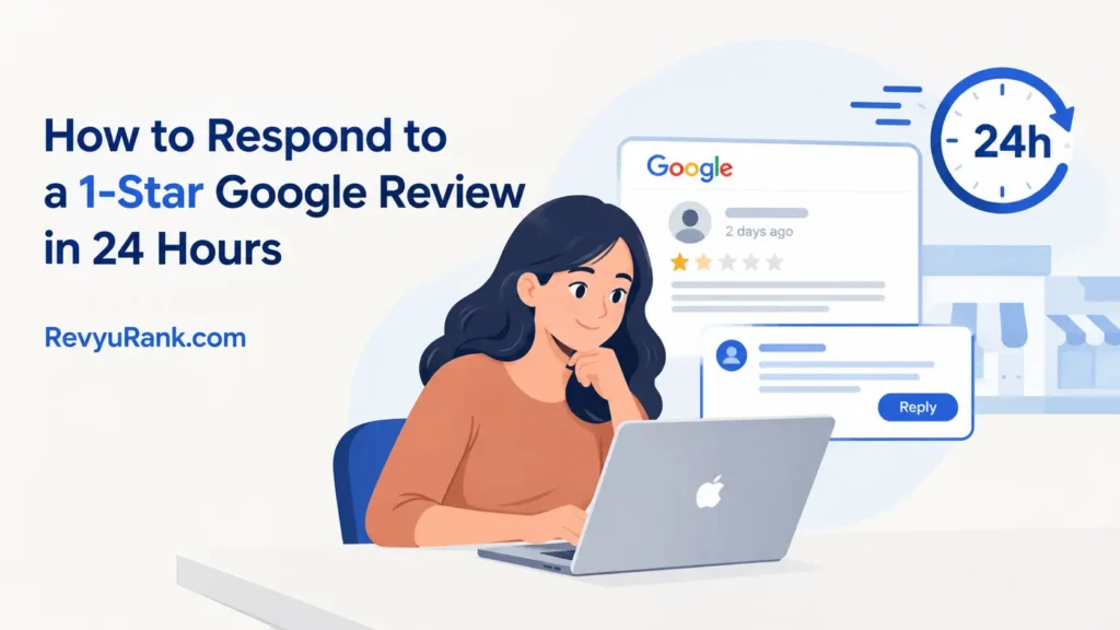Professional response template example for handling a 1-star Google review quickly